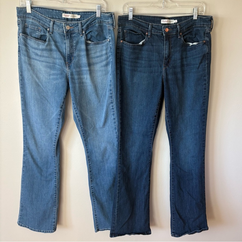 2 Paris of Levi Strauss Signature Jeans 10 Long